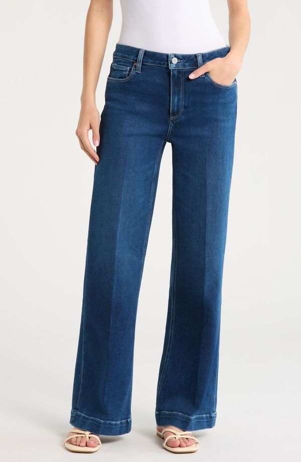 ペイジ レディース ボトムス デニムパンツ ワイドレッグ ハイウエスト ジーンズ PAIGE Leenahigh Waist Wide Leg Jeans Vntn Breez
