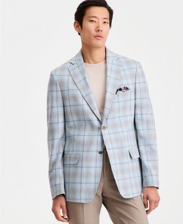 タリア メンズ アウター ジャケット・ブルゾン ブレザー リネン Tallia MenslimFit LinenBlend Patterned Blazer Mint ミント