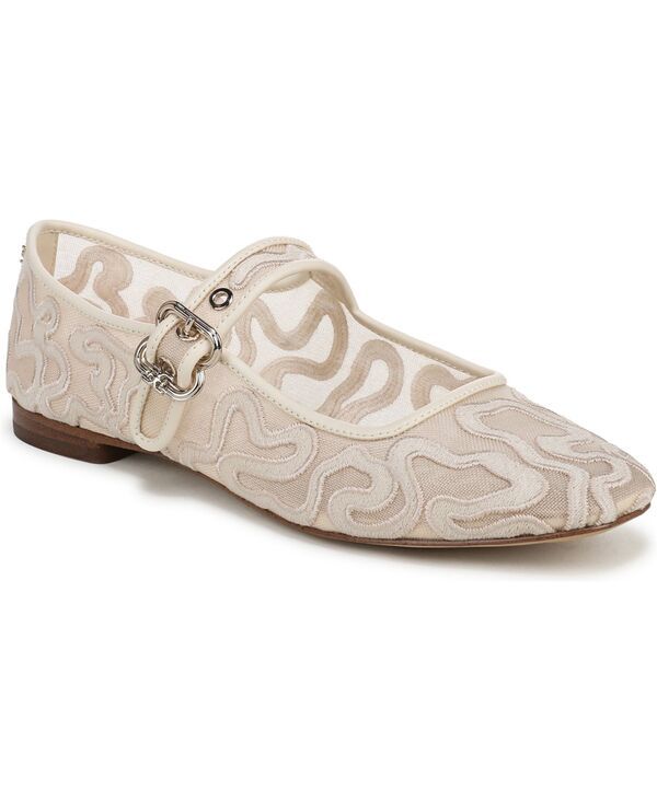 サムエデルマン レディース シューズ パンプス メッシュ Sam Edelman Womens Michaela Mesh Mary Jane Flats Modern Ivory アイボリー