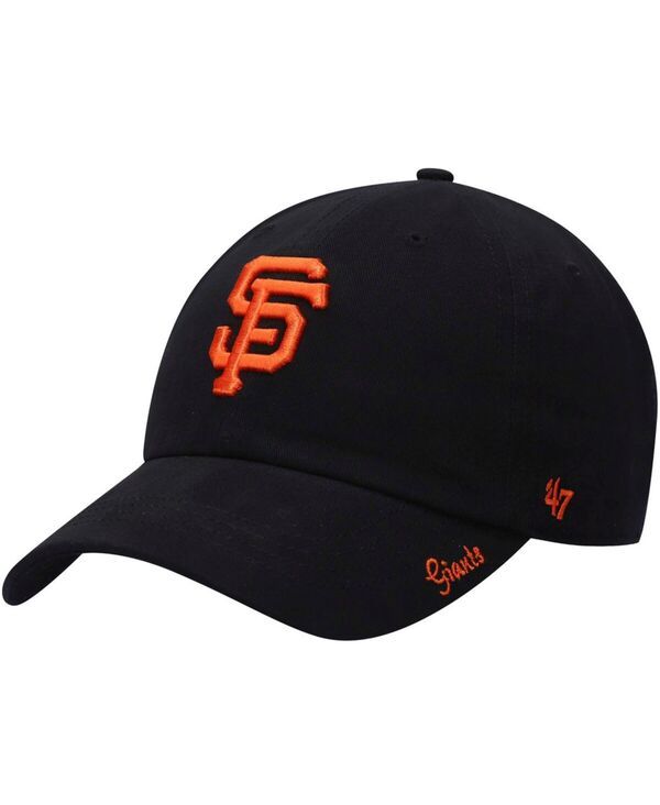 47 ブランド レディース アクセサリー 帽子 47 Brand Womens Black San Francisco Giants Teamiata Clean Up Adjustable Hat Black ブラック