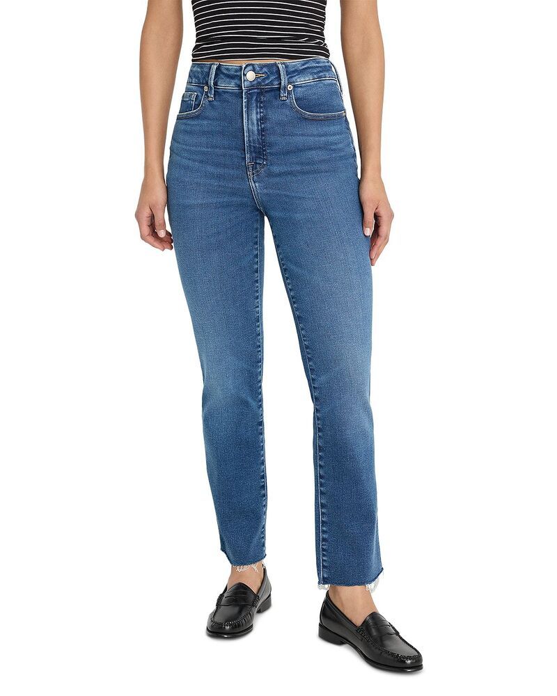 グッドアメリカン レディース ボトムス デニムパンツ ジーンズ Good American Softech Good Legstraight Jeans indigo818 Indigo818