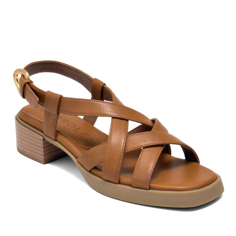 エアロソールズ レディース シューズ パンプス サンダル ヒール Aerosoles Daily Womens Low Heeled Slingback Sandals Tan タン