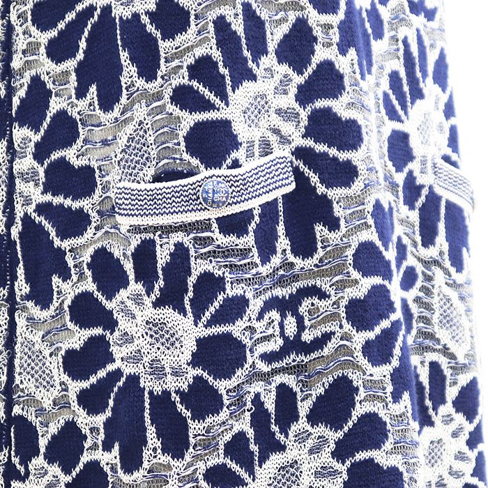 美品】CHANEL シャネル 半袖ニットワンピース サイズ 42 レディース