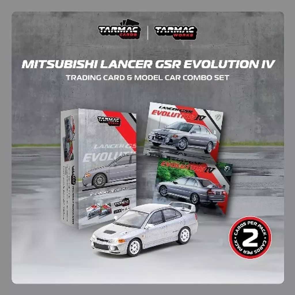 [중고] 미니카 1/64 미츠비시 랜서 GSR 에볼루션 IV (실버) [T64G-076-SL]