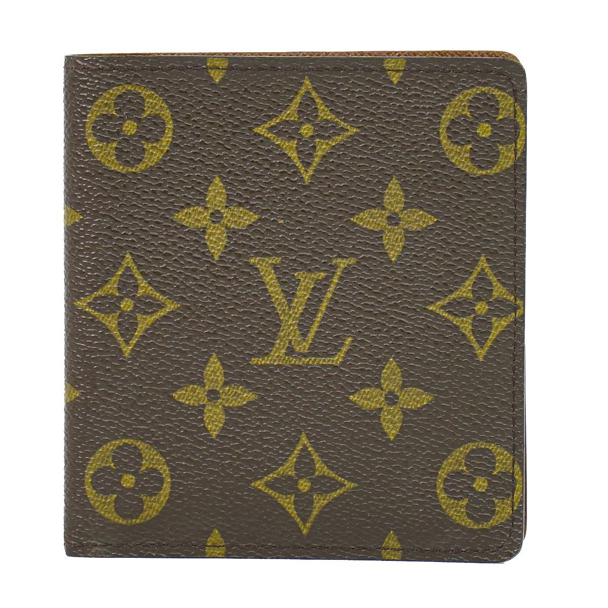 本物 ルイヴィトン LOUIS VUITTON LV ポルト ビエ 10カルト クレディ モノグラム 折財布 ブラウン M60883 ビトン 財布 ウォレット 中古・