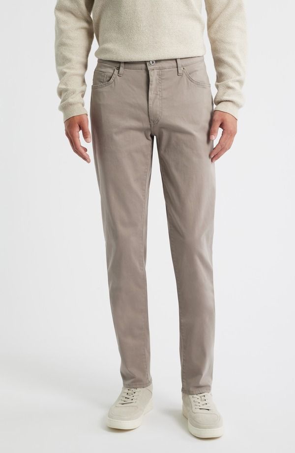 ブラックス メンズ ボトムス カジュアルパンツ ストレート Brax Cadiz Straight Leg Stretch Twill Pantstone ストーン