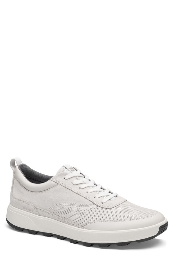ジョンストンアンドマーフィー メンズ シューズ スニーカー Johnston Murphy Lucasneaker White Full Grain Suede ホワイト