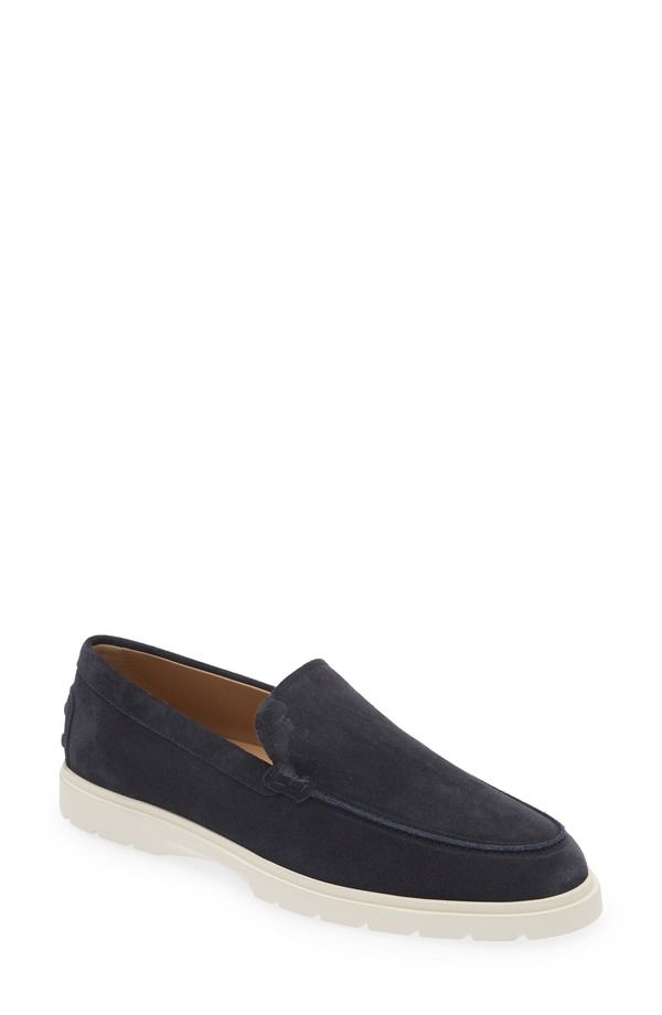 トッズ メンズ シューズ スリッポン・ローファー スエード Todsuede Loafer Blue ブルー