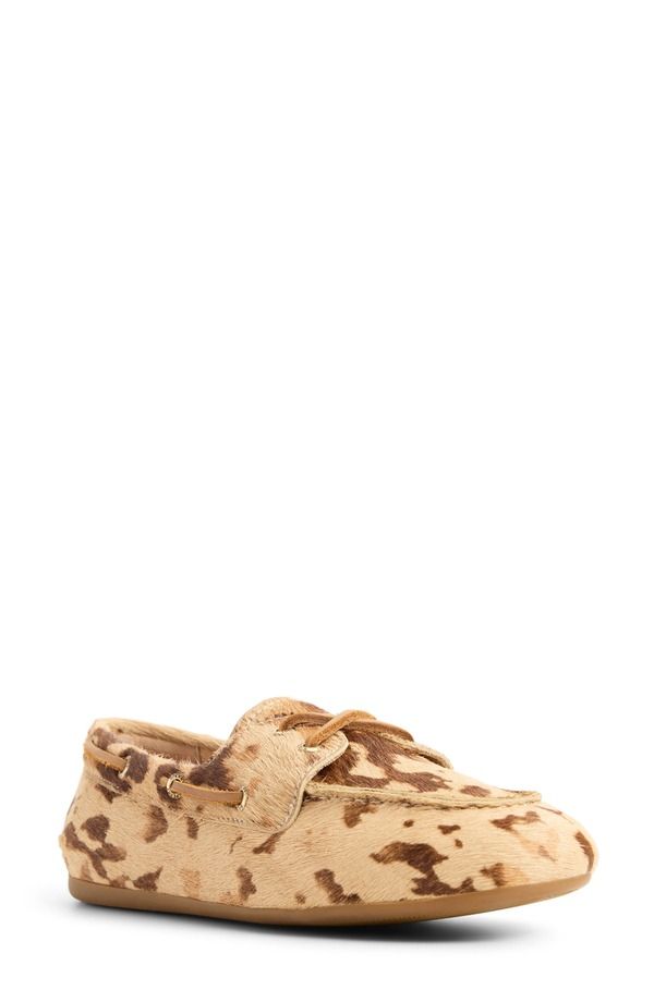 スペリー レディース シューズ オックスフォード Sperry Slim Boat Shoe Brown Multi Calf Hair ブラウン