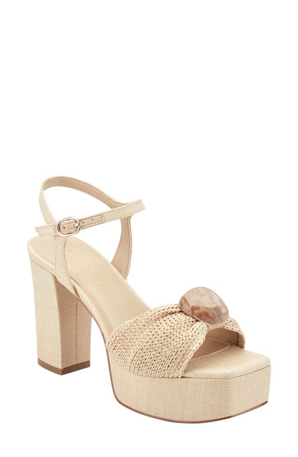 マーク・フィッシャー レディース シューズ サンダル プラットフォーム Marc Fisher LTD Candey Platform Sandal Natural