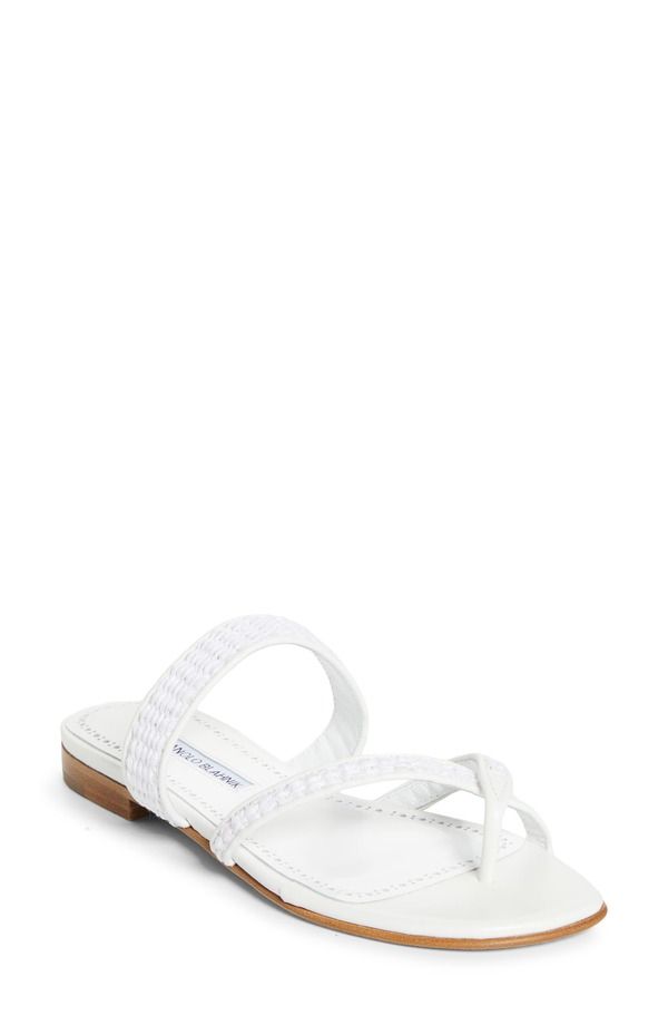 マノロ ブラニク レディース シューズ サンダル Manolo Blahnik Susa Crossover Sandal White ホワイト