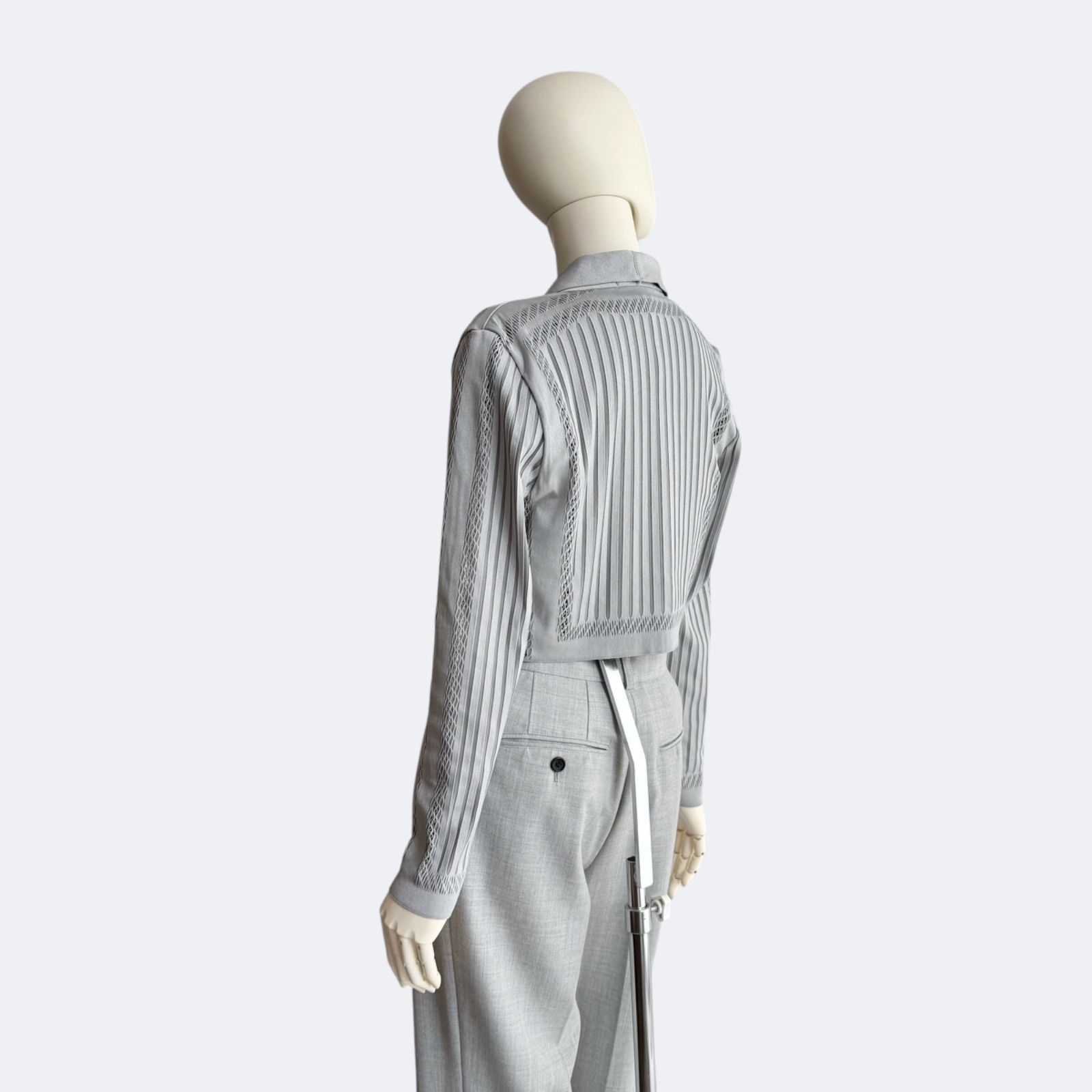 EPOCA エポカ カーディガン グレー 長袖 ボレロ ショート丈 透かし編み EPOCA エポカ カーディガン グレー 長袖 ボレロ ショート丈 透かし編み