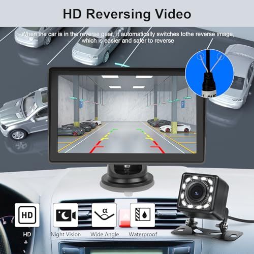 Hodozzy ワイヤレスCarplay & 無線Android Auto、ディスプレイオーディオ Carplay 7インチのHDのタッチスクリーンのBluetoothのハンズフリー、ミラーリンク、背面図のカメラ、サポートAUX、USB/SD 657d1d82