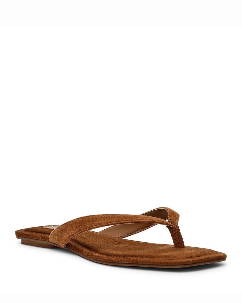 スティーブ マデン レディース シューズ サンダル STEVE MADDEN Womens Trella Thong Sandals Chestnut Suede