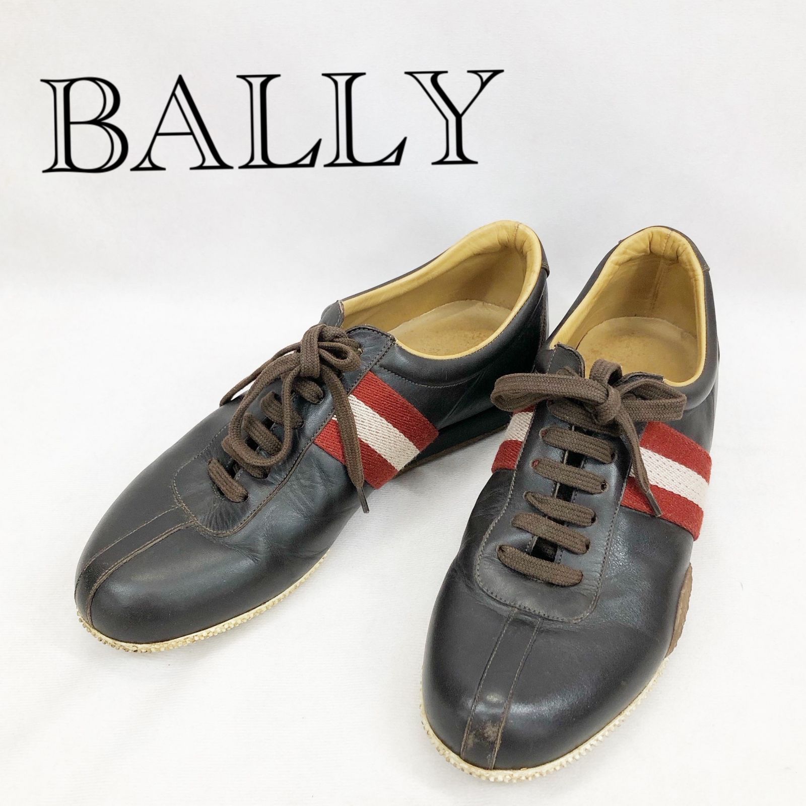 BALLY バリー レザーシューズ FREE-M ブラウン 三本ライン メンズ 靴