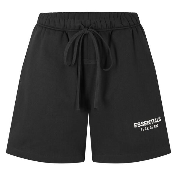 フィアオブゴッド レディース トップス ワンピース ショートパンツ フリース Fear Of God Essentials Womens Fleece Jogger Shorts Black ブラック