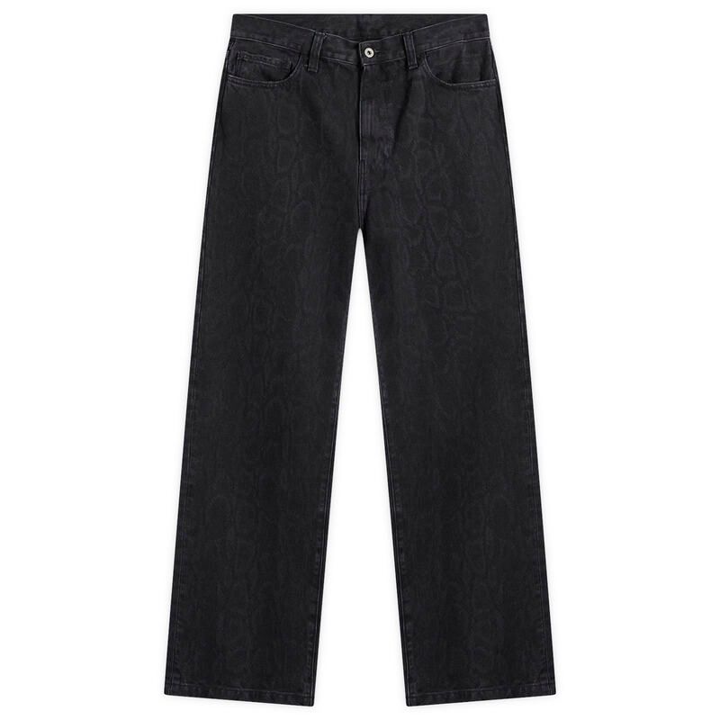 カーハート メンズ ボトムス デニムパンツ ジーンズ Carhartt WIP Landon Loose Tapered Jeans Black Snake Camo ブラック