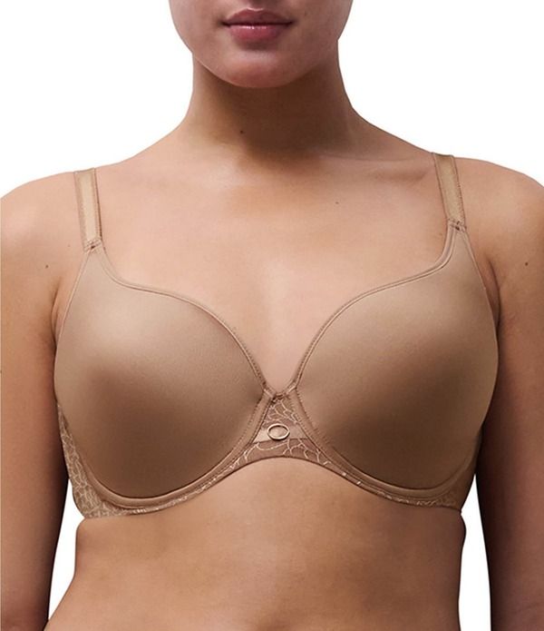 シャントル レディース アンダーウェア ブラジャー Chantelle Belle Lightweight Plunge Spacer Bra Coffee Latte コーヒー