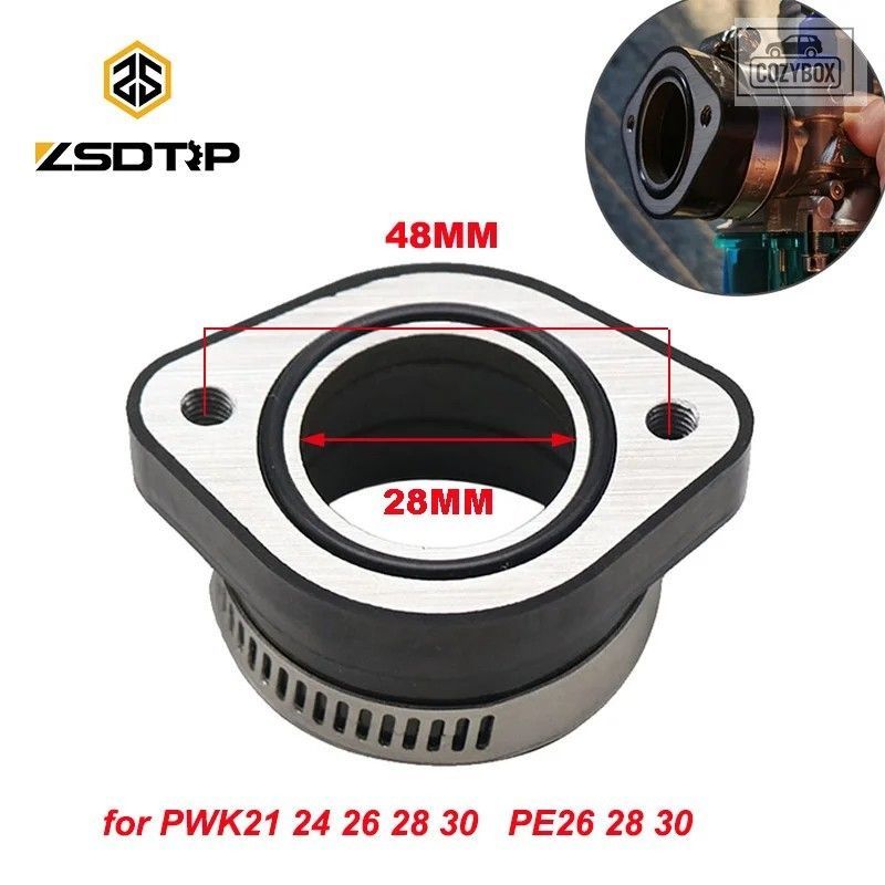 オートバイ キャブレターアダプターインレット吸気管 PE26 28 30 PWK21 24 26 28 30