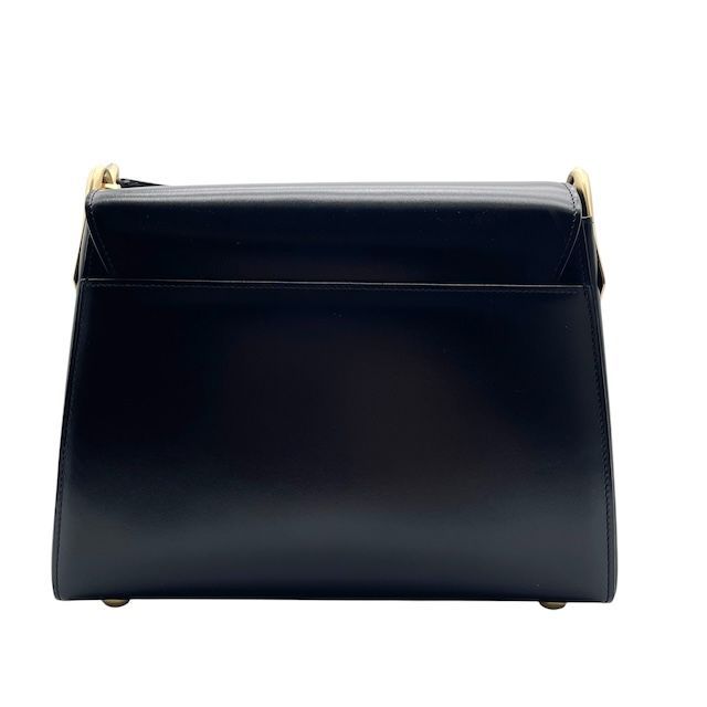 希少 美品 CELINE セリーヌ ハンドバッグ レザー 金具 ブラック 黒 ヴィンテージ レディース