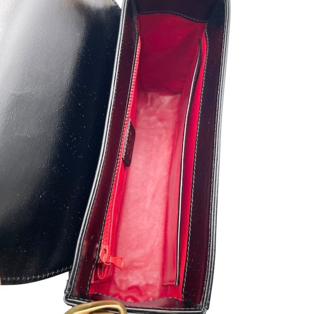 希少 美品 CELINE セリーヌ ハンドバッグ レザー 金具 ブラック 黒 ヴィンテージ レディース