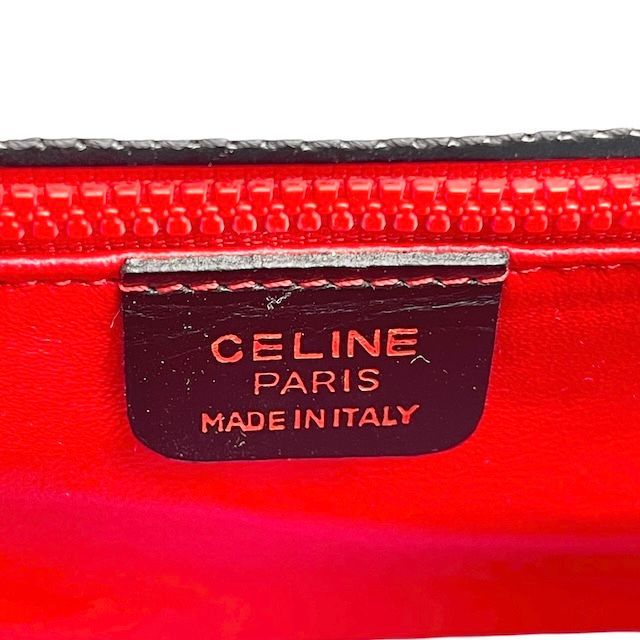 希少 美品 CELINE セリーヌ ハンドバッグ レザー 金具 ブラック 黒 ヴィンテージ レディース