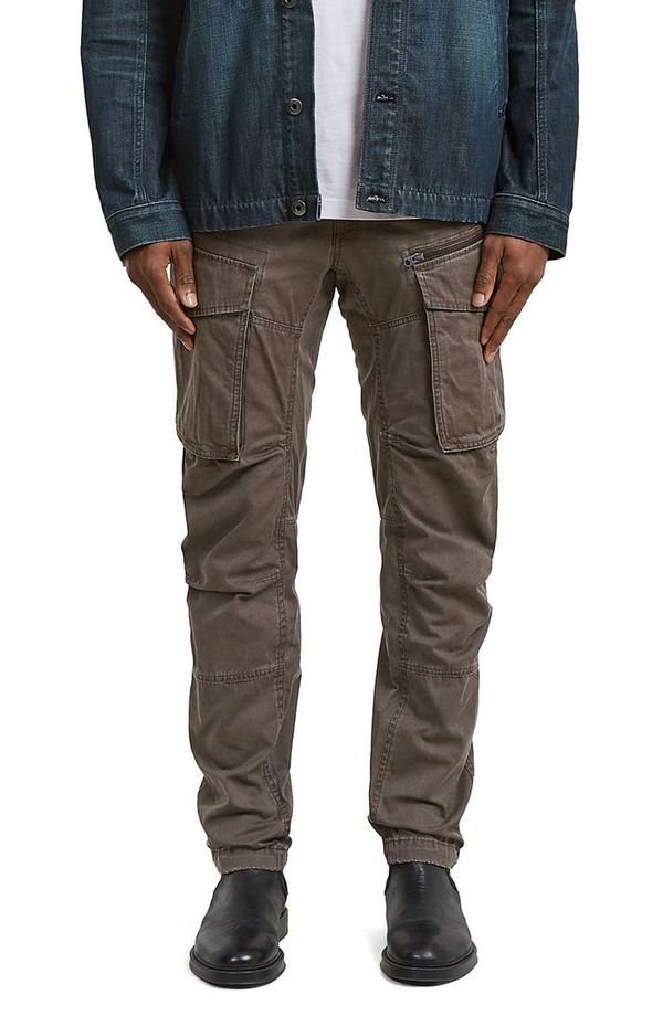 ジースター メンズ ボトムス カジュアルパンツ レギュラーフィット カーゴパンツ GSTARovic 3D Regular Fitapered Cargo Pants Java Elephant Skin