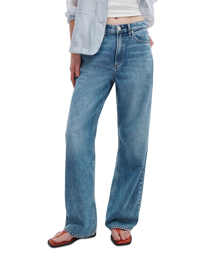 ラグアンドボーン レディース ボトムス デニムパンツ ワイドレッグ ジーンズ rag bone Featherweight Logan High Rise Wide Leg Jeans in Lyon