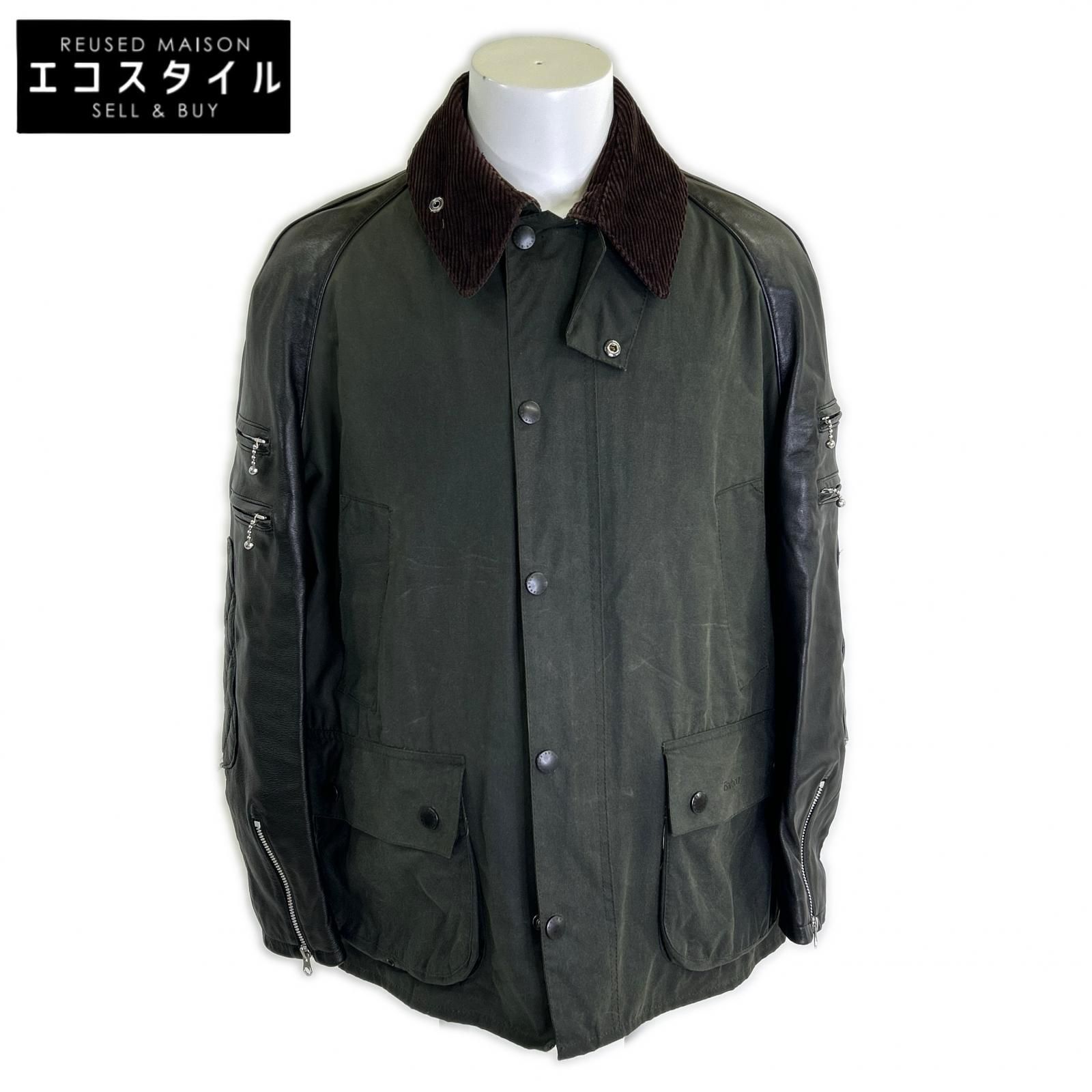 Barbour　バブアー　ｘJUNYA WATANABE MAN【美品】AD2017 WT-J102 BEDALE アームレザー切替 ビデイルジャケット　S 120,451円