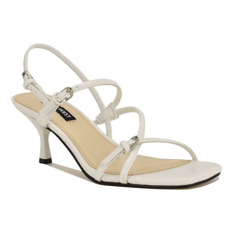 ナインウェスト レディース シューズ パンプス ヒール Nine West Hayla Womenstrappy Heels White ホワイト