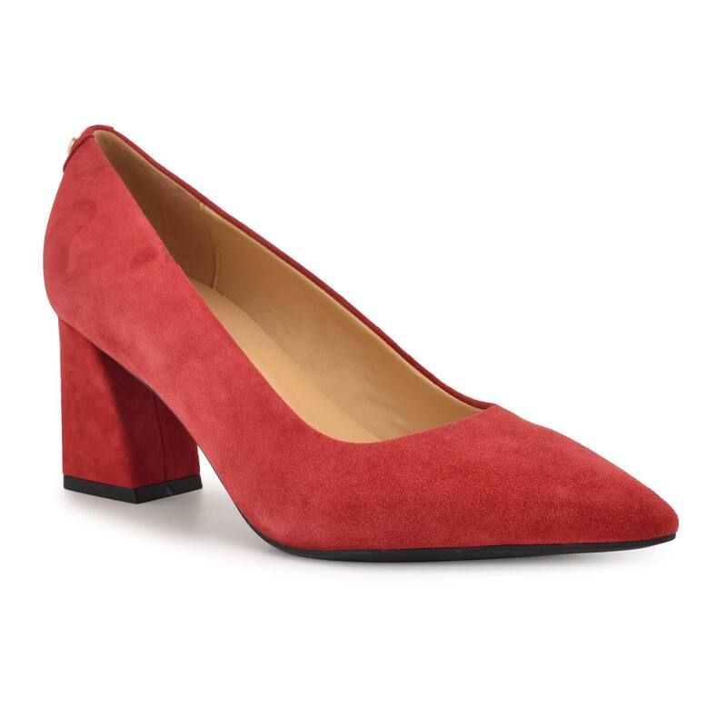 ナインウェスト レディース シューズ パンプス ヒール Nine West Kalore Womens Block Heel Dress Pumps Red レッド