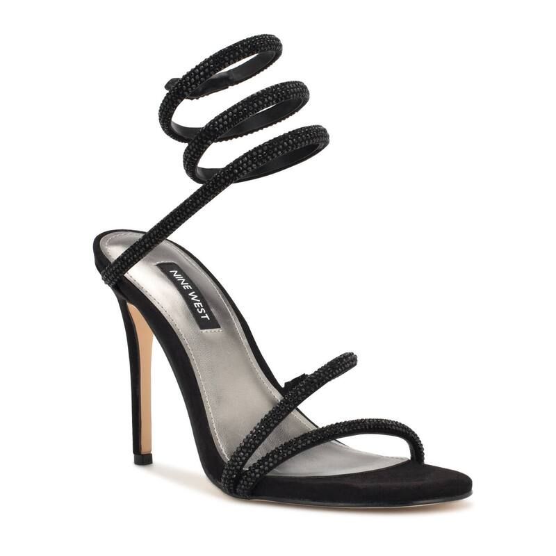 ナインウェスト レディース シューズ パンプス サンダル ヒール Nine West Maskil Womenstrappy Higheel Sandals Black ブラック