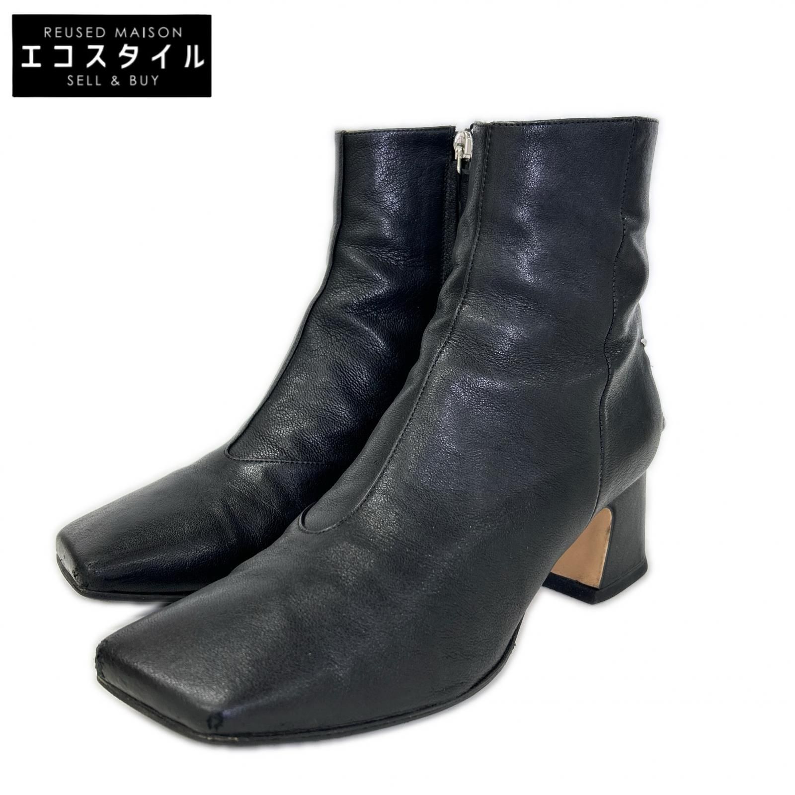 Maison margiela　メゾンマルジェラ　22 S58WU0393 4ステッチ サイドファスナー ショートブーツ　37 35,679円