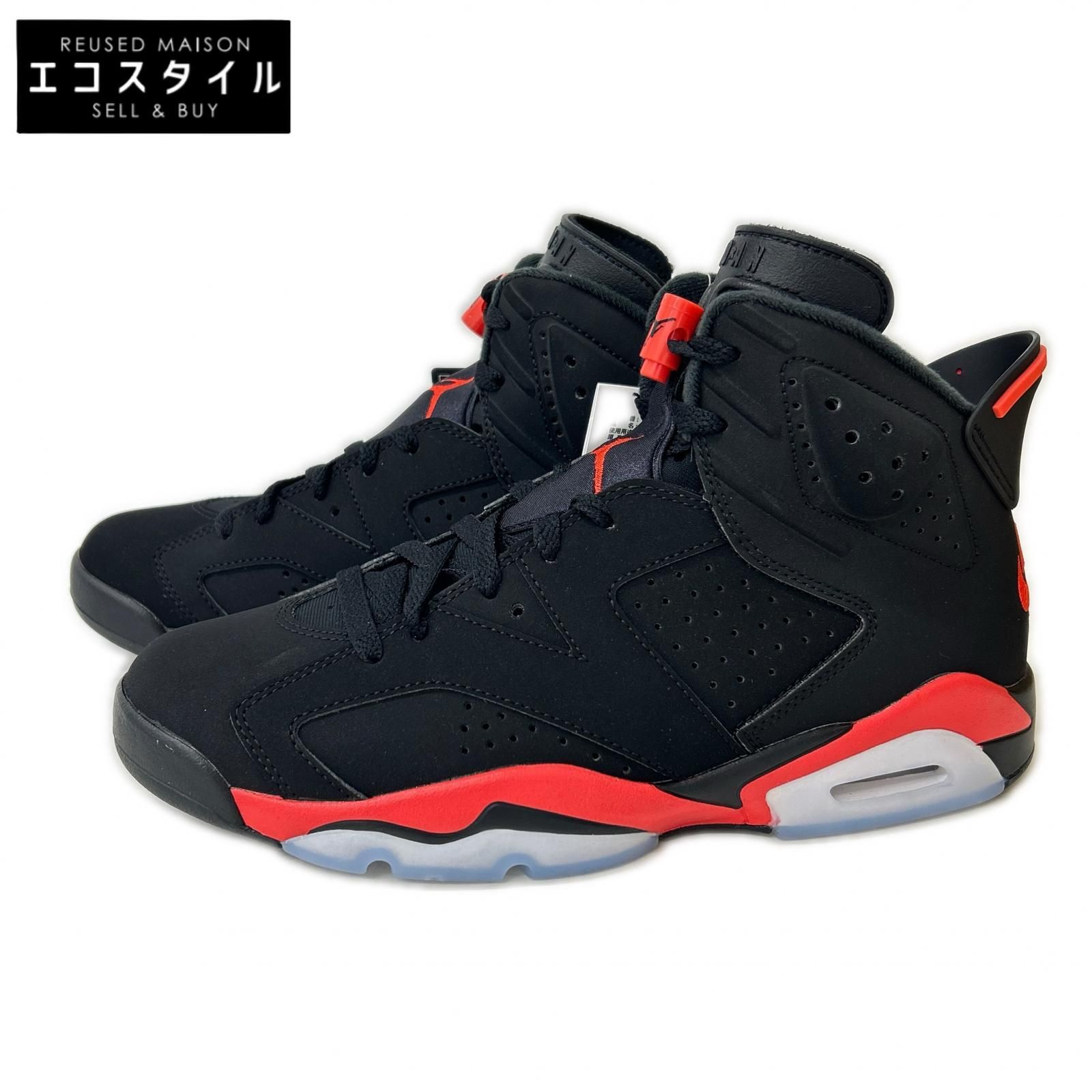NIKE　ナイキ　【新品同様】CT8529-001 AIR JORDAN 6 RETRO Infrared Salesman ハイカットスニーカー　26.5