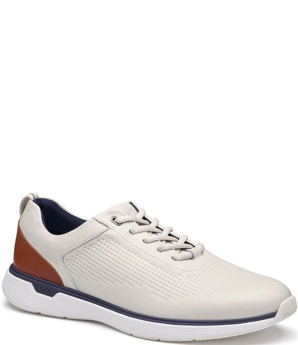 ジョンストンアンドマーフィー メンズ シューズ スニーカー レース レザー Johnston Murphy Mens XC4 Prentiss 2 Embossed Waterproof Leather UThroat Lace Up Sneakers Whi
