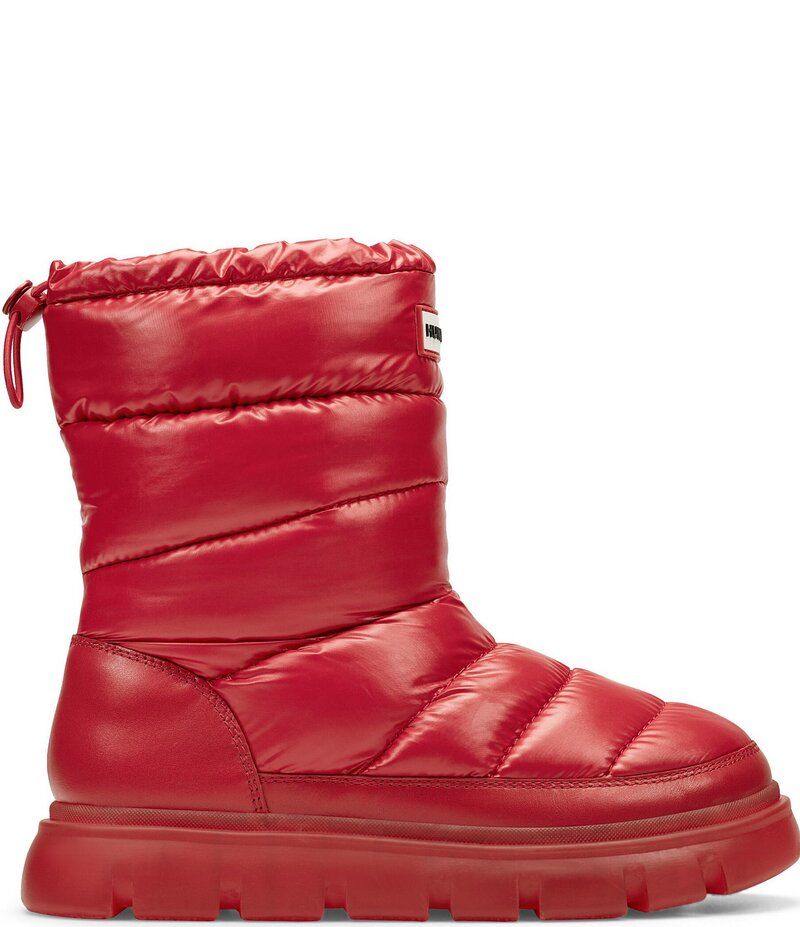ハンター レディース シューズ ブーツ・レインブーツ Hunter Womens Maribel Waterproof Insulated Puffy Boots Medium Red レッド