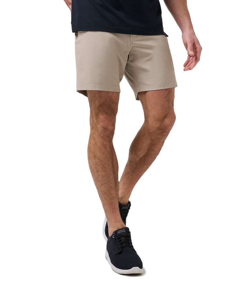 トラビスマヒュー メンズ ボトムス ハーフパンツ・ショーツ ショートパンツ TravisMathewanderlust Performance Stretch 7 Inseam Shorts Khaki カーキ