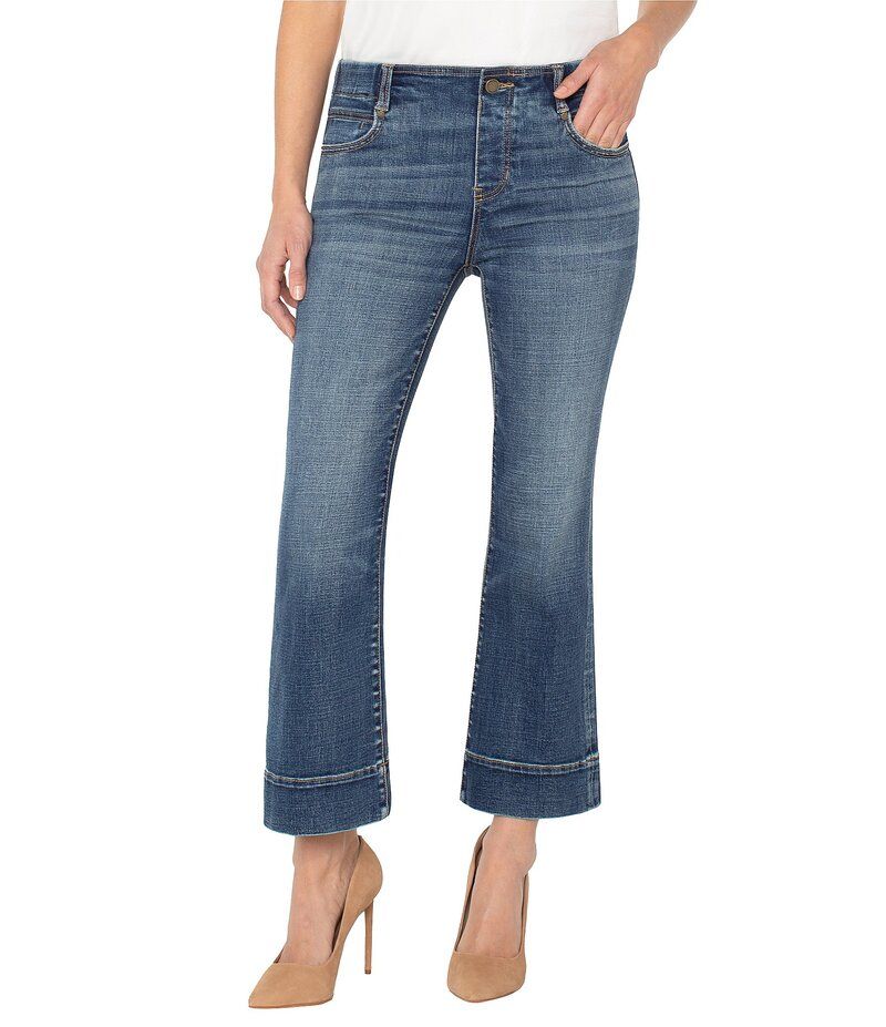 リヴァプール ロサンゼルス レディース ボトムス デニムパンツ フレア デニム ジーンズ Liverpool Los Angeles Gia Stretch Denim Flare Leg Jeans Amana デニム