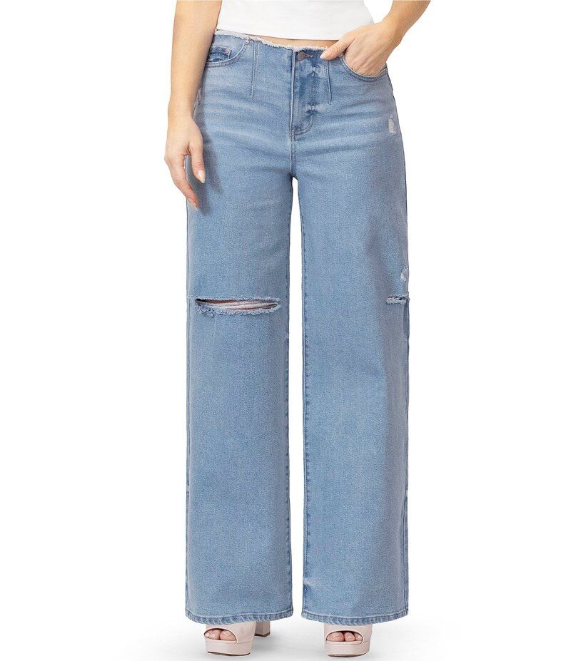 スティーブ マデン レディース ボトムス デニムパンツ ストレート ジーンズ Stevie Jeans By Steve Madden Mid Rise Straight Leg Jeans LightMedium Wash