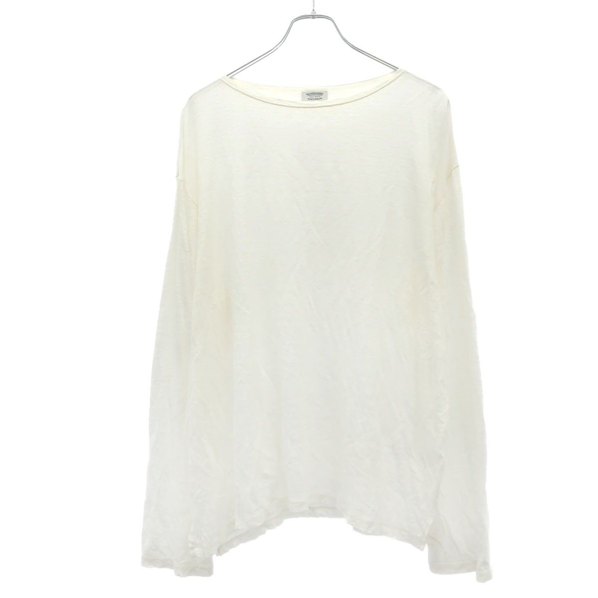MAATEE＆SONS マーティーアンドサンズ 25SS LINEN L/S BOAT NECK TEE リネンボートネックカットソー MT5103-0813 ホワイト 2
