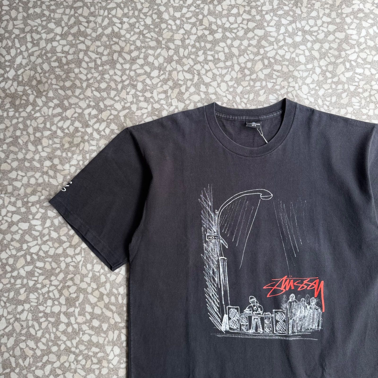 [ Archive アーカイブ Y2K ]STUSSY / 90’-00’s usa製 CUSTOMADE CRUSH オールドステューシー カスタメイド　ストリート　半袖Tシャツ　グラフィック　アートT　 写真