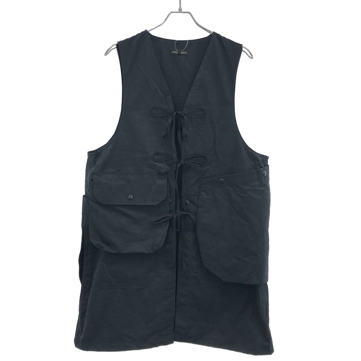 Engineered Garments エンジニアドガーメンツ Fishing Vest-PC Coated Cloth フィッシィングベスト ネイビー M