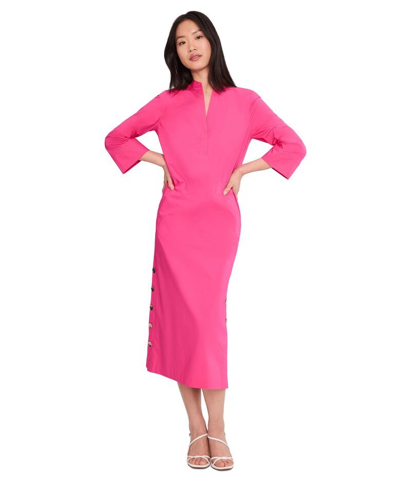 トリーナターク レディース トップス ワンピース キャップ ケープ Trina Turk Capella Dress Magenta Milano マゼンタ