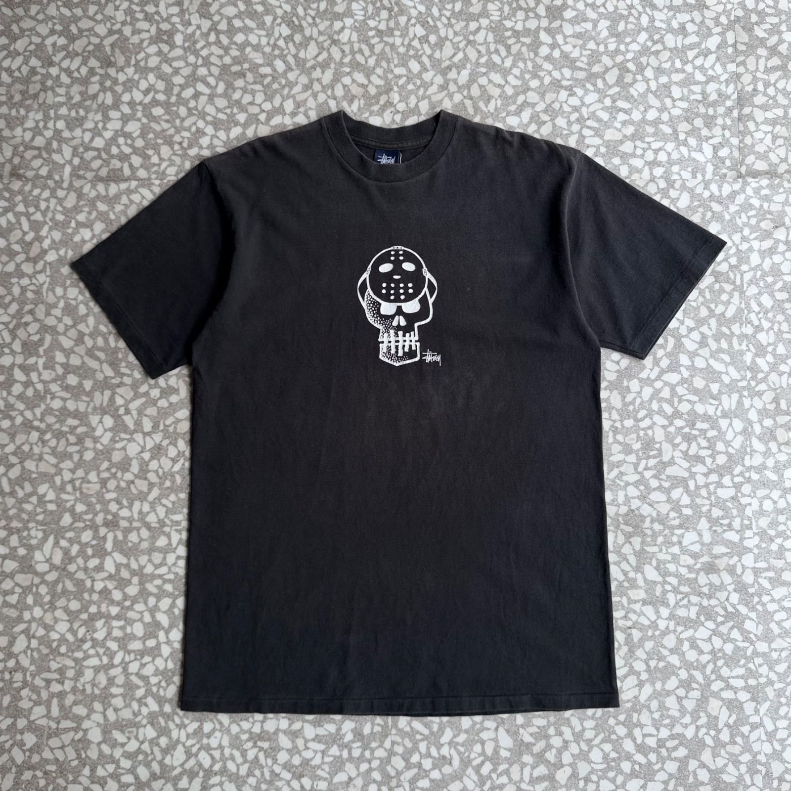 Archive アーカイブ Y2K ]STUSSY / 00's Jason skull T-shirt size L