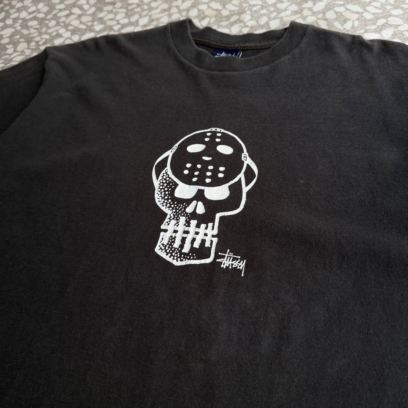 Archive アーカイブ Y2K ]STUSSY / 00's Jason skull T-shirt size L