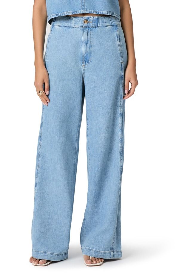 ペイジ レディース ボトムス デニムパンツ ワイドレッグ ハイウエスト ジーンズ PAIGE Rumi High Waist Wide Leg Jeans Revolution
