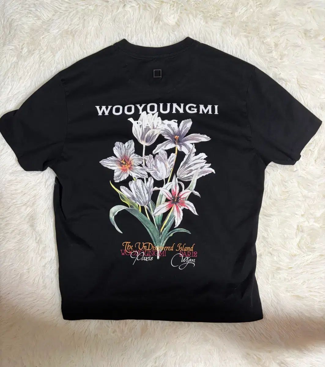 WOOYOUNGMI ウーヨンミ フラワー バックロゴ 半袖 44サイズ