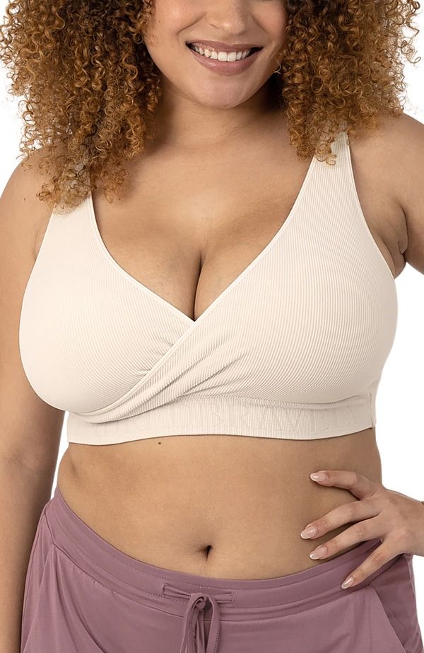 キンドリッド ブレイブリー レディース アンダーウェア ブラジャー Kindred Bravely Sublime Adjustable Crossover Nursing Lounge Bra Fitsizes 30B40D Stone ストーン
