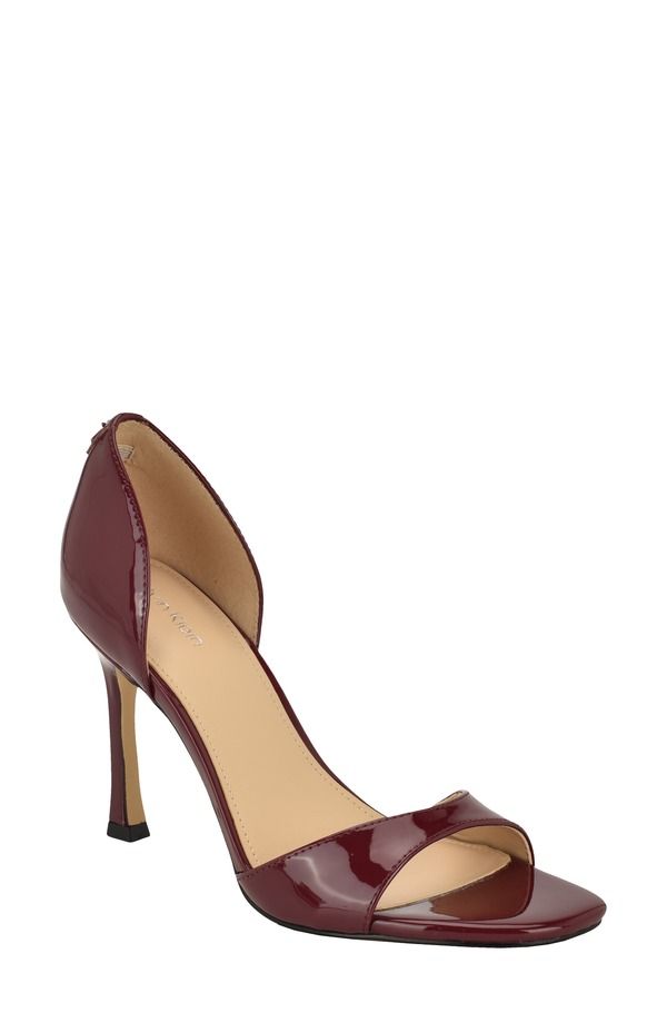 カルバンクライン レディース シューズ ヒール サンダル Calvin Klein Aileen Stiletto Sandal Dark Red レッド