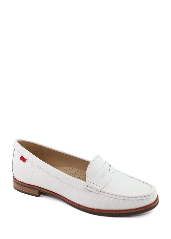 マークジョセフニューヨーク レディース シューズ パンプス レザー ローファー Marc Joseph New York East Village Patent Leather Penny Loafer White Pearlized Grainy ホワイト